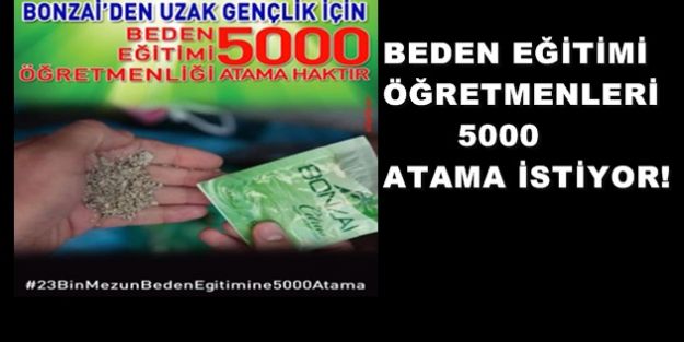 Beden Eğitimi Öğretmenleri 5000 Atama İstiyor
