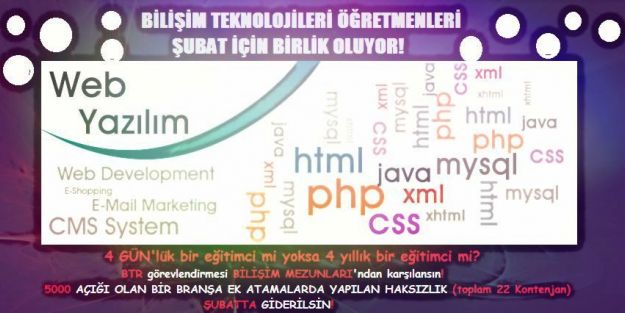 Bilişim öğretmenleri atama bekliyor‏