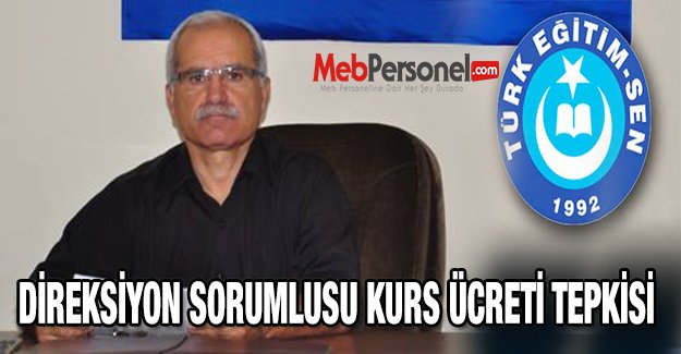 Direksiyon Sınav Sorumlusu Kurs Ücreti Tepkisi