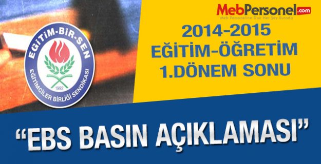 EBS'den Birinci Dönem Değerlendirmesi