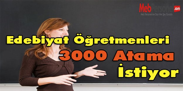 Edebiyat Öğretmenleri 3000 Atama İstiyor