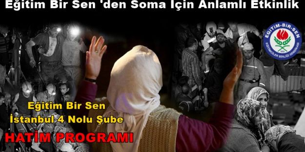 Eğitim Bir Sen'den Soma İçin Anlamlı Etkinlik