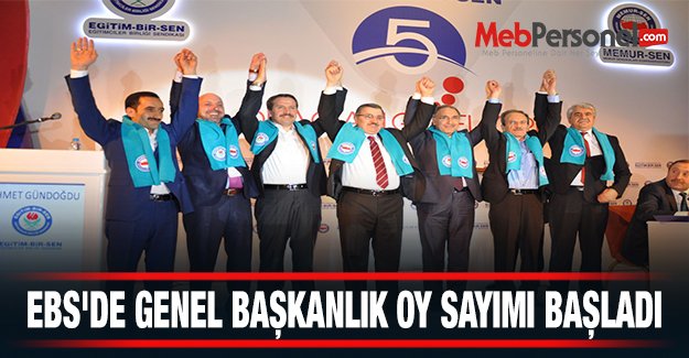 Eğitim Bir Sen'de genel Başkanlık İçin Oy Sayımı Başladı