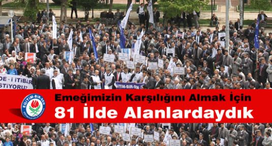 Eğitim Bir Sen, 81 İlde Bordo Yaktı