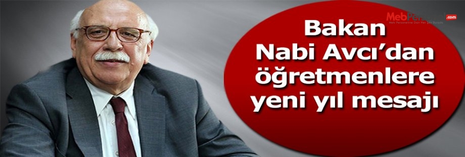 Bakan Avcı'dan öğretmenlere yeni yıl mesajı
