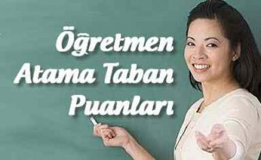 2014 EYLÜL ÖĞRETMEN ATAMA TABAN PUANLARI