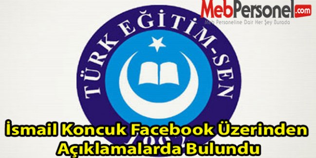 İsmail Koncuk Facebook Üzerinden Açıklamalarda Bulundu