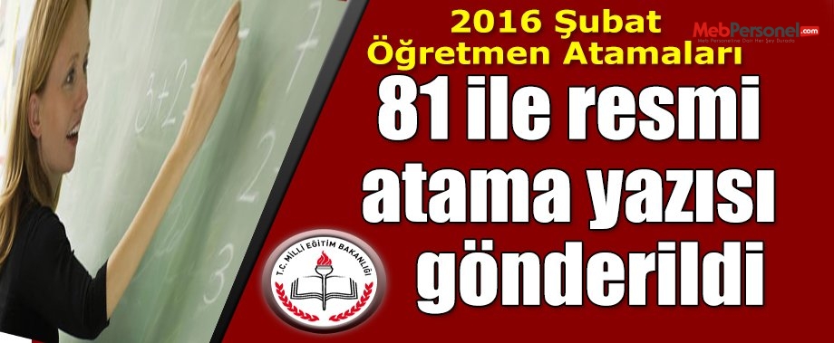 MEB'den 81 ile atama yazısı!