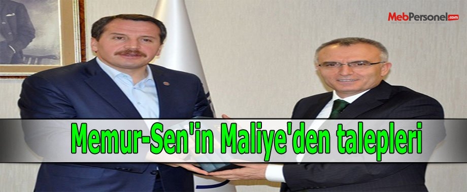Memur-Sen'in Maliye'den talepleri