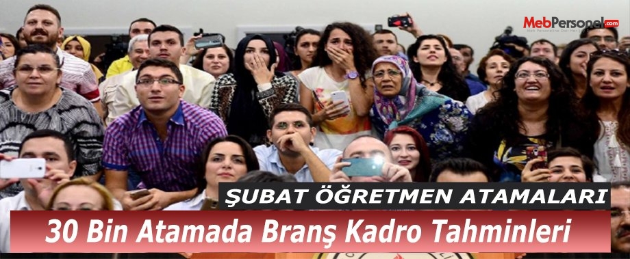 Öğretmen Atamaları Branş Branş Kadro Tahminleri