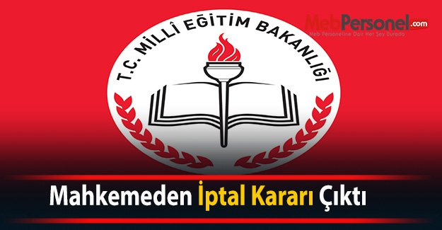 Mahkemeden İptal Kararı Çıktı