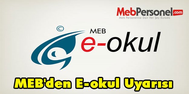 MEB'den E-okul Uyarısı