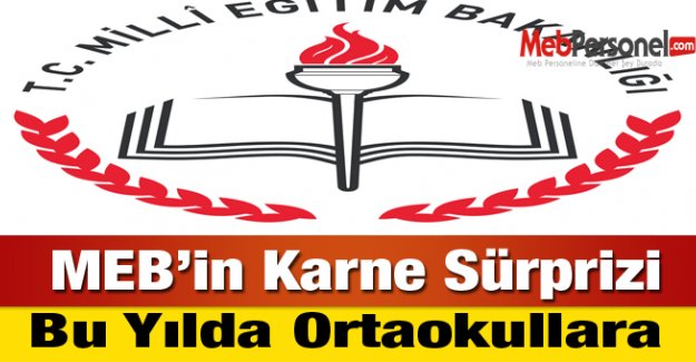 MEB'in Karne Sürprizi