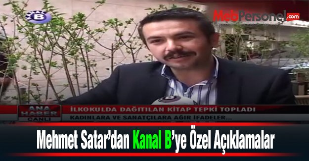 Mehmet Satar, Esenler'de dağıtılan kitapla ilgili Kanal B'ye açıklamalarda bulundu - VİDEO