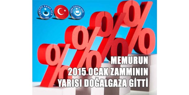 MEMURUN 2015 OCAK ZAMMININ YARISI DOĞALGAZA GİTTİ