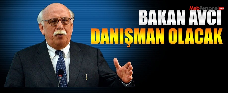 Bakan Avcı danışman olacak