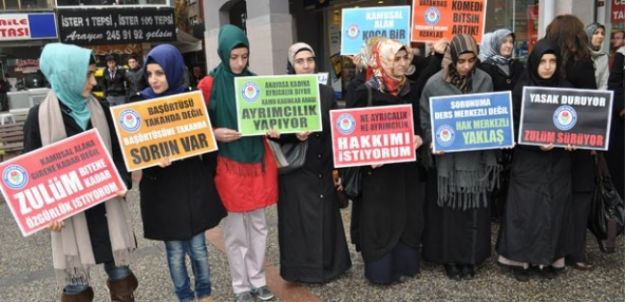 ÖĞRENCİLERE DE BAŞÖRTÜSÜ ÖZGÜRLÜĞÜ İSTİYORUZ