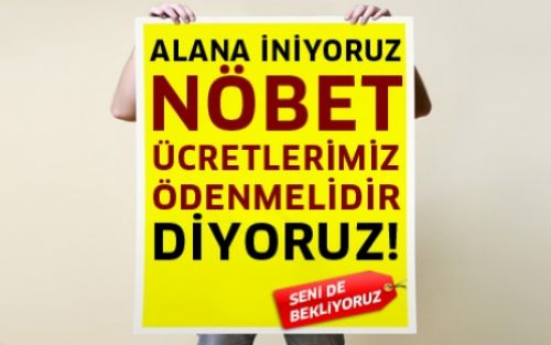 Öğretmene Nöbet Ücreti İçin Alana İniyorlar