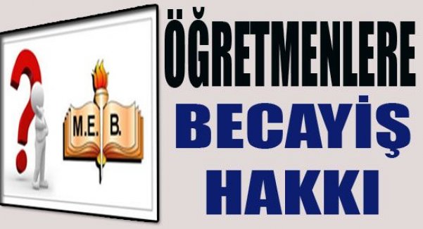 Öğretmenlere Becayiş Hakkı Tekrarlanmalıdır