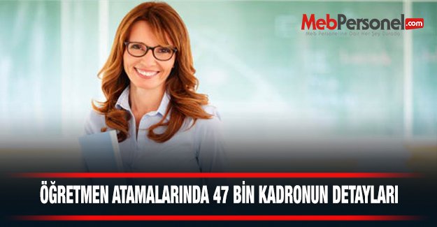 Öğretmen Atamalarında 47 Bin Kadronun Detayları