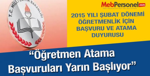 Öğretmen Atamaları Başvuruları Yarın Başlıyor