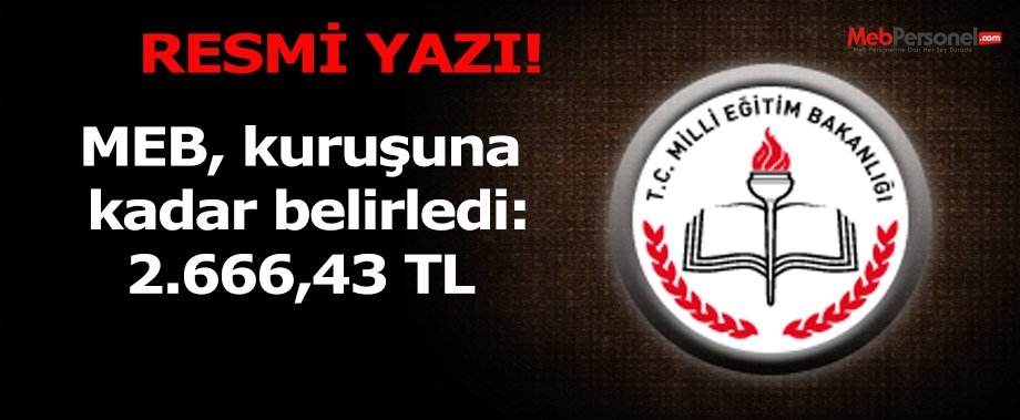 MEB, temizlik hizmeti maliyetini 2.666,43 TL olrak belirledi
