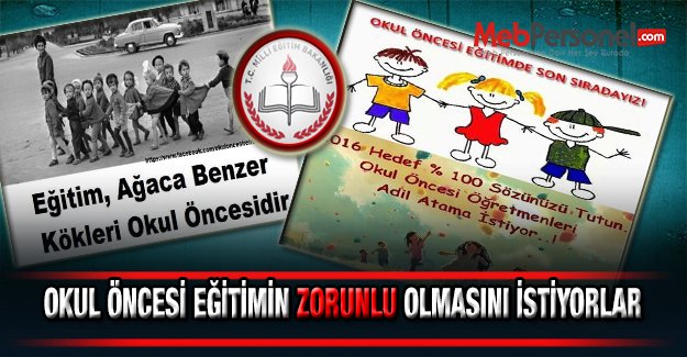 Okul Öncesi Eğitimin Zorunlu Olmasını İstiyorlar