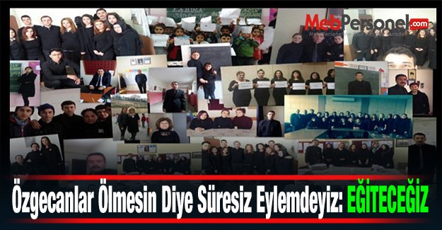 Özgecanlar Ölmesin Diye Süresiz Eylemdeyiz: EĞİTECEĞİZ