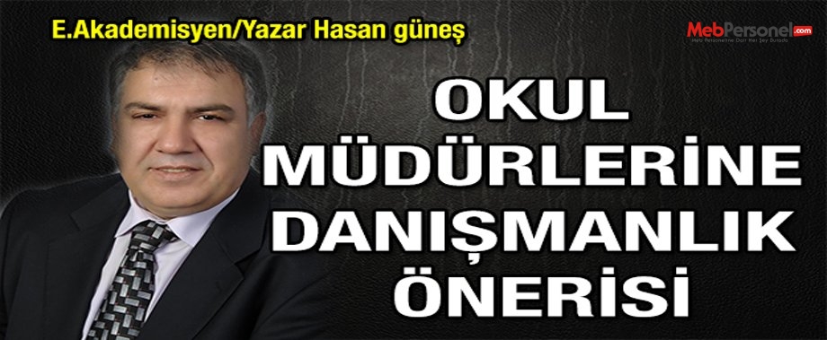 Okul Müdürlerine Danışmanlık Önerisi