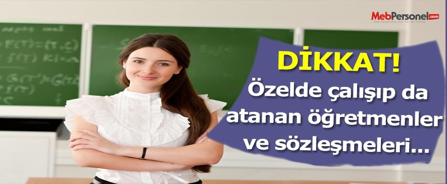 Özelde iken öğretmen olarak atananların tek taraflı ceza içeren sözleşmeleri geçerli midir?