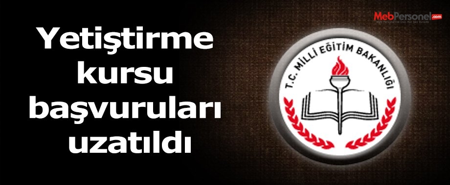 Yetiştirme kursu başvuruları uzatıldı