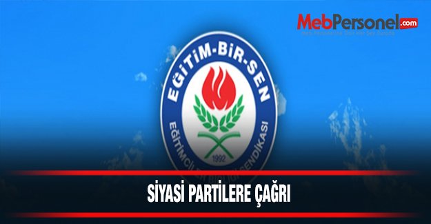 SİYASİ PARTİLERE ÇAĞRI