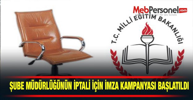 Şube Müdürlüğü Mağdurları İmza Kampanyası Başlattı