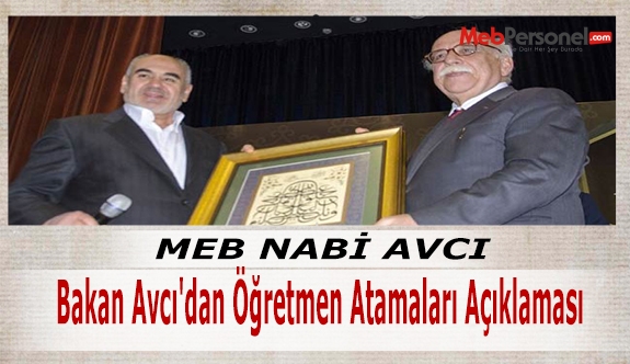 Bakan Avcı'dan Öğretmen Atamaları Açıklaması