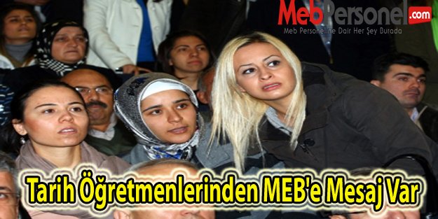 Tarih Öğretmenlerinden MEB'e Mesaj Var