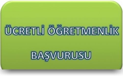 Ücretli Öğretmenlik Başvuru Formu