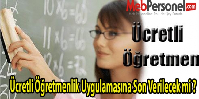 MEB'den “Ücretli Öğretmen“ Açıklaması