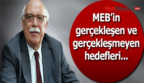 MEB’in 2015 Yılı Faaliyet Raporu Gerçekleşen ve Gerçekleşmeyen Hedefler!