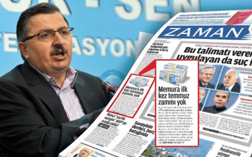 Zaman Gazetesinden Memur-Sen'e Cevap Geldi