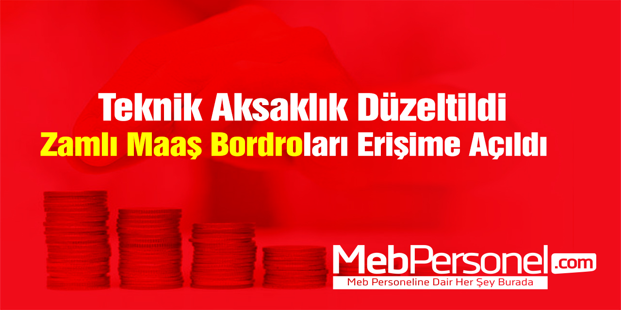 Teknik Aksaklık Düzeldi, 2021 Ocak Ayı Zamlı Maaş Bordroları Yayında