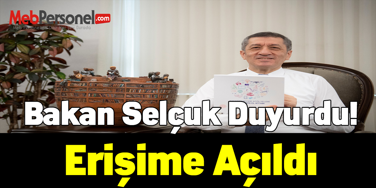 Beceri atölyeleri Öğretmen Kılavuz Kitabı erişime açıldı