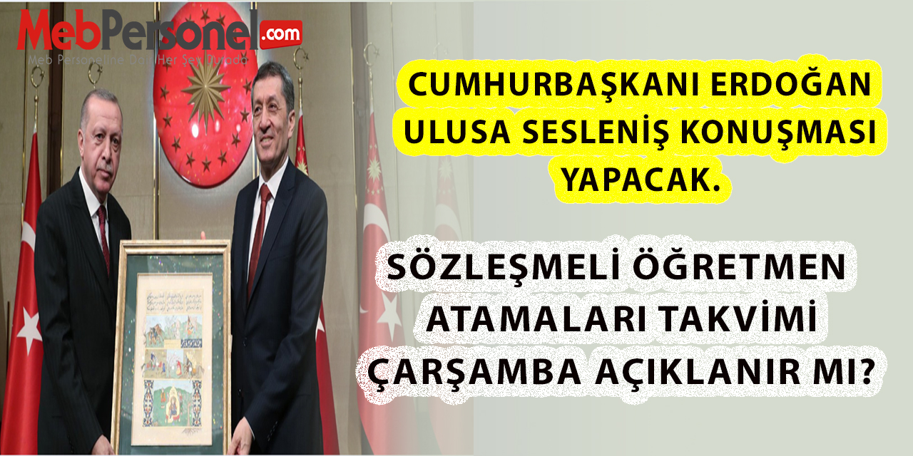 Sözleşmeli Öğretmen Atamaları Takvimi Çarşamba Açıklanır mı?