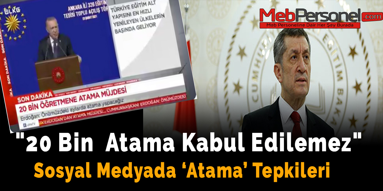 "20 Bin Öğretmen Ataması Kabul Edilemez"