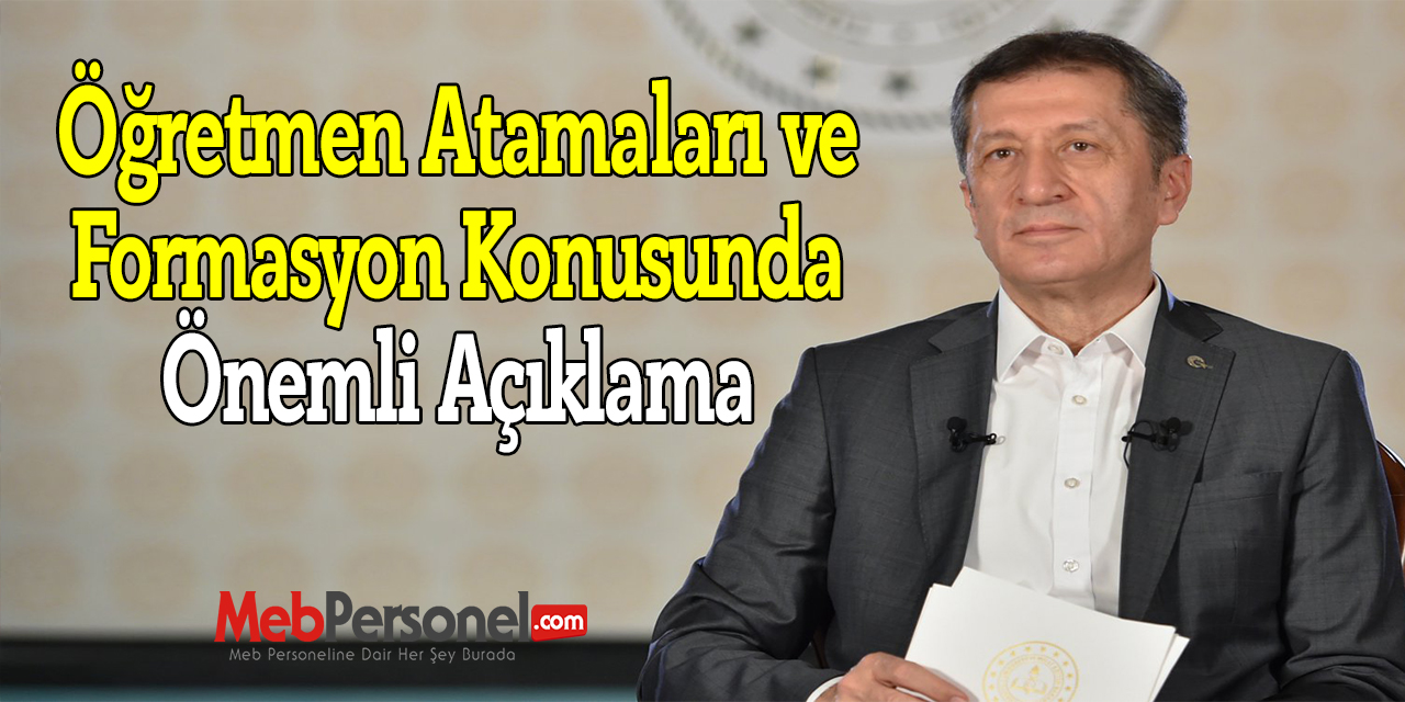 Öğretmen Atamaları ve Formasyon Konusunda Önemli Açıklama