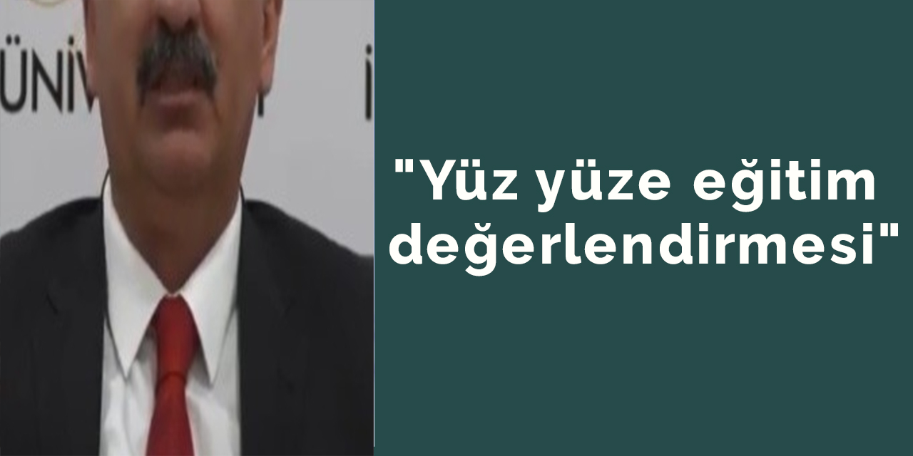 "Yüz yüze eğitim değerlendirmesi"