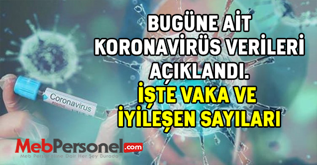Son 24 Saate Ait Koronavirüs Vaka Sayısı Açıklandı