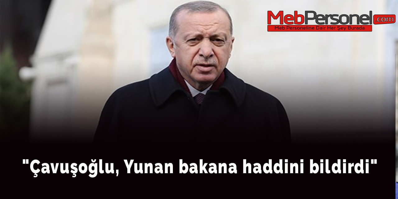 "Çavuşoğlu, Yunan bakana haddini bildirdi"