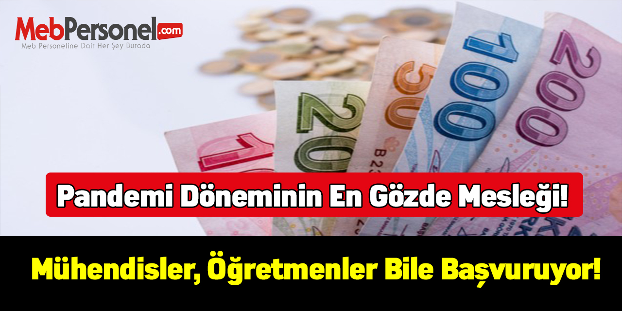 Pandemi döneminin en gözde mesleği! Mühendisler, öğretmenler bile başvuruyor!