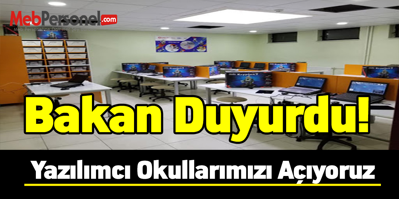 Bakan Duyurdu! Yazılımcı okullarımızı açıyoruz