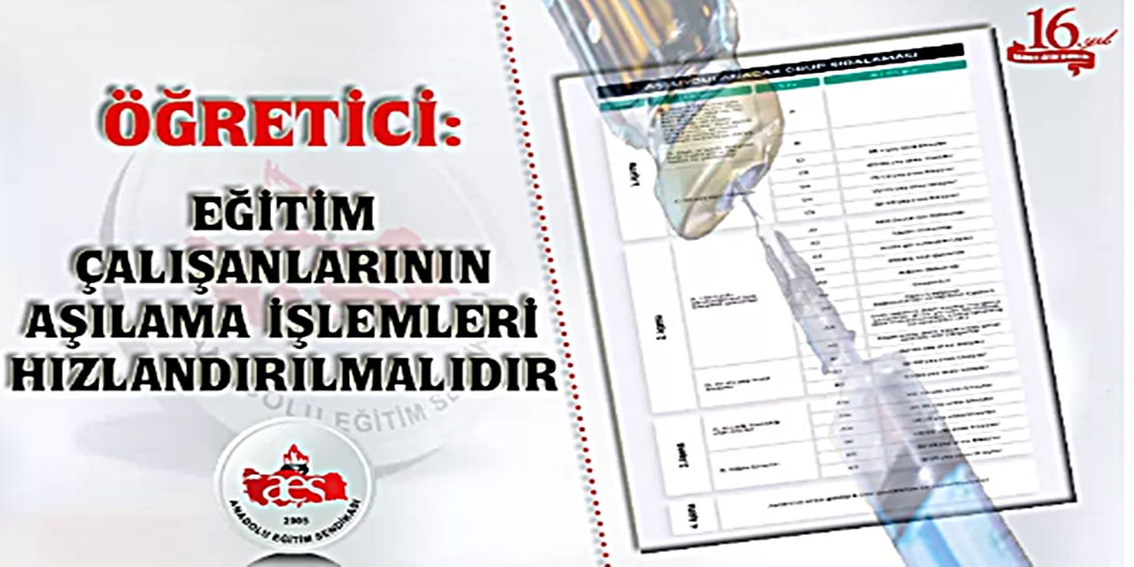Öğretmenlerin Aşılama İşlemleri Ağır Aksak Devam Edemez!